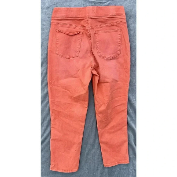 Soft Surroundings Jeans Womens Size Small Coral‎ Orange Denim Pull On Stretch - Picture 2 of 3